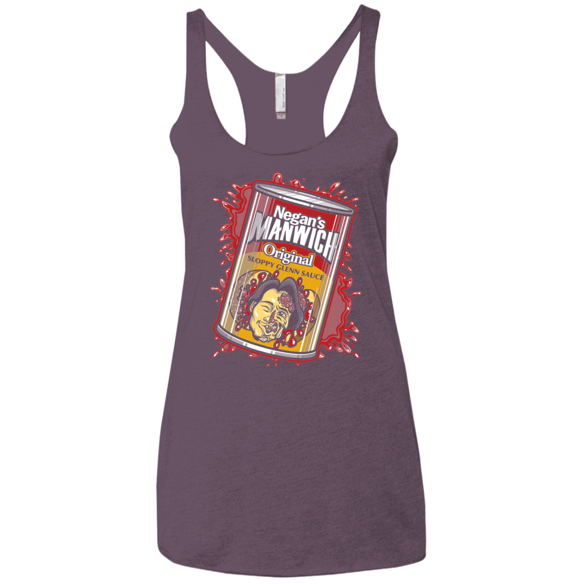 Negans Manwich Women's Triblend Racerback Tank