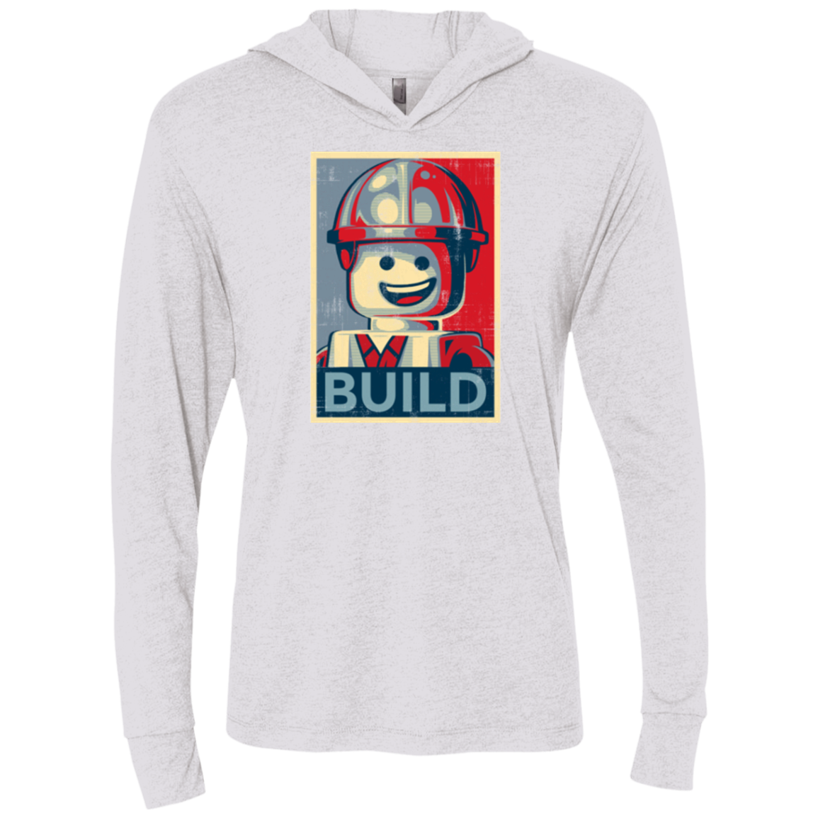Build Triblend Long Sleeve Hoodie Tee