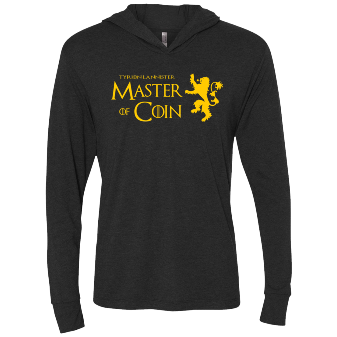 Master of Coin Triblend Long Sleeve Hoodie Tee