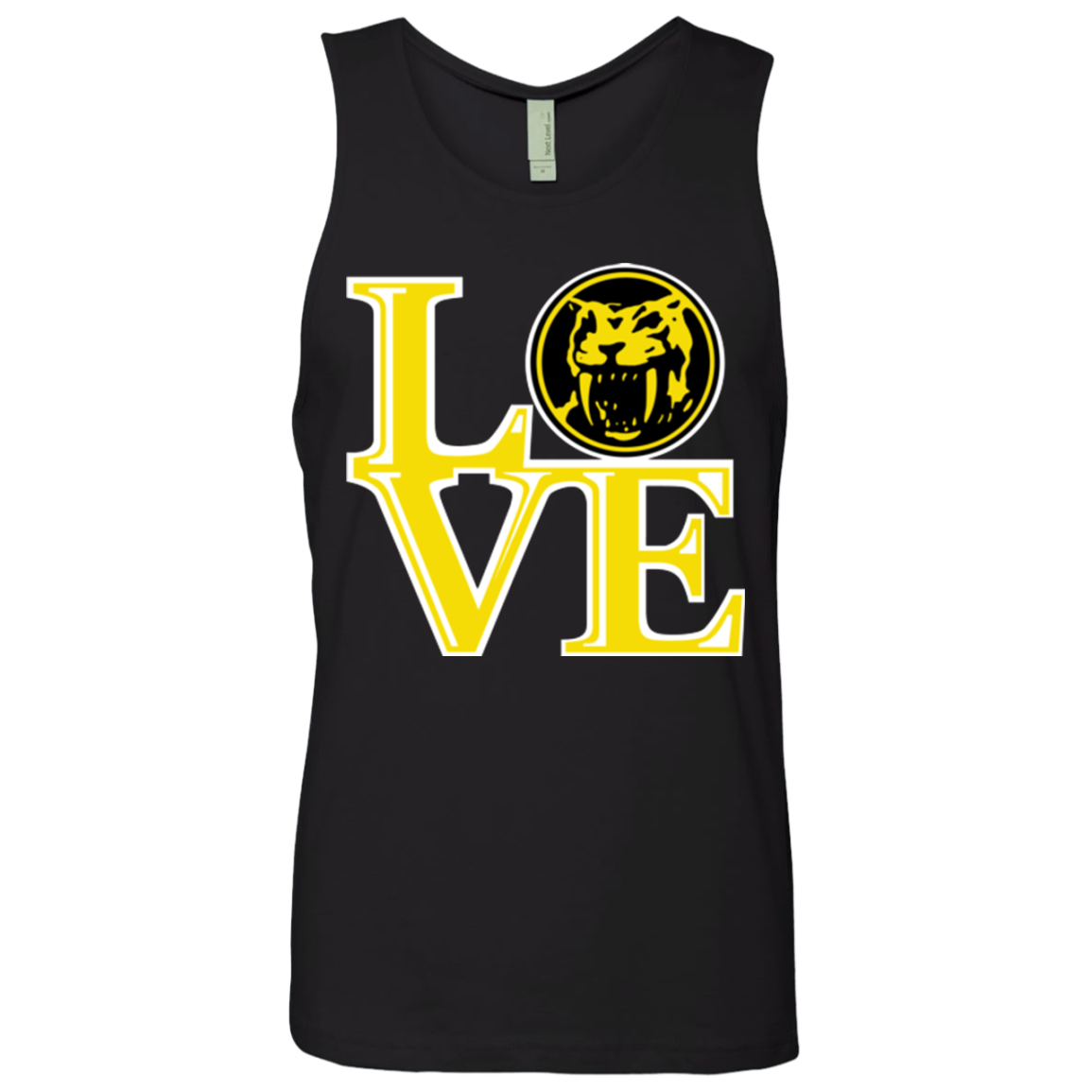 Yellow Ranger LOVE Men's Premium Tank Top