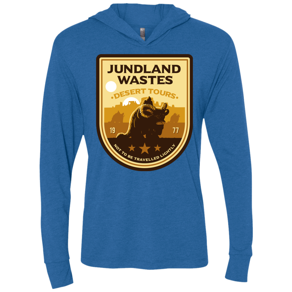 Desert Tours Triblend Long Sleeve Hoodie Tee