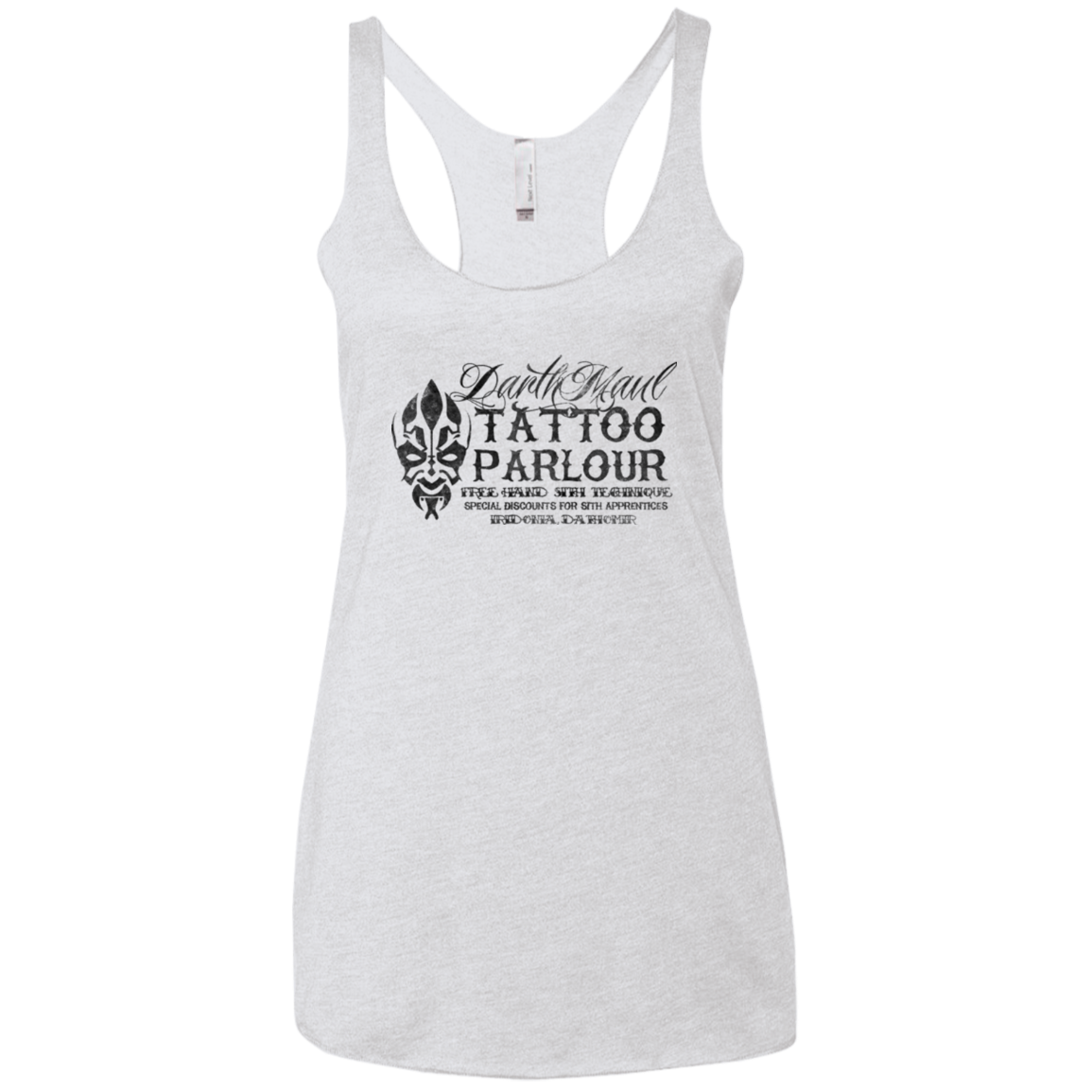 Darth Maul Tattoo Parlour Women's Triblend Racerback Tank