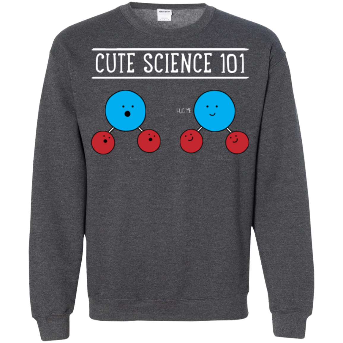 Cute Science - Hydrophobic & Hydrophillic Crewneck Sweatshirt