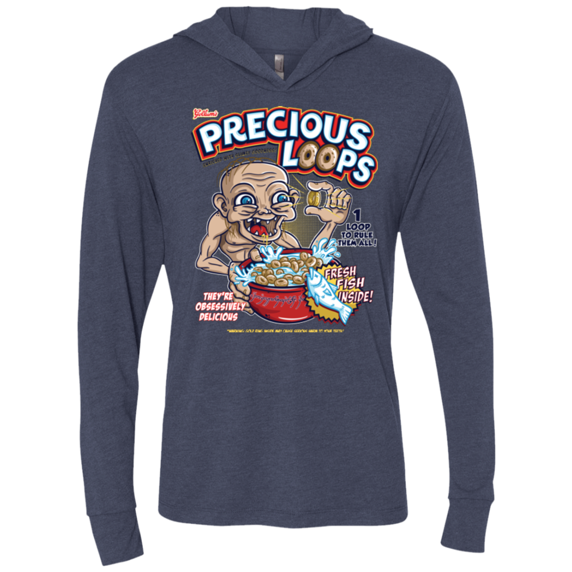 Precious Loops Triblend Long Sleeve Hoodie Tee