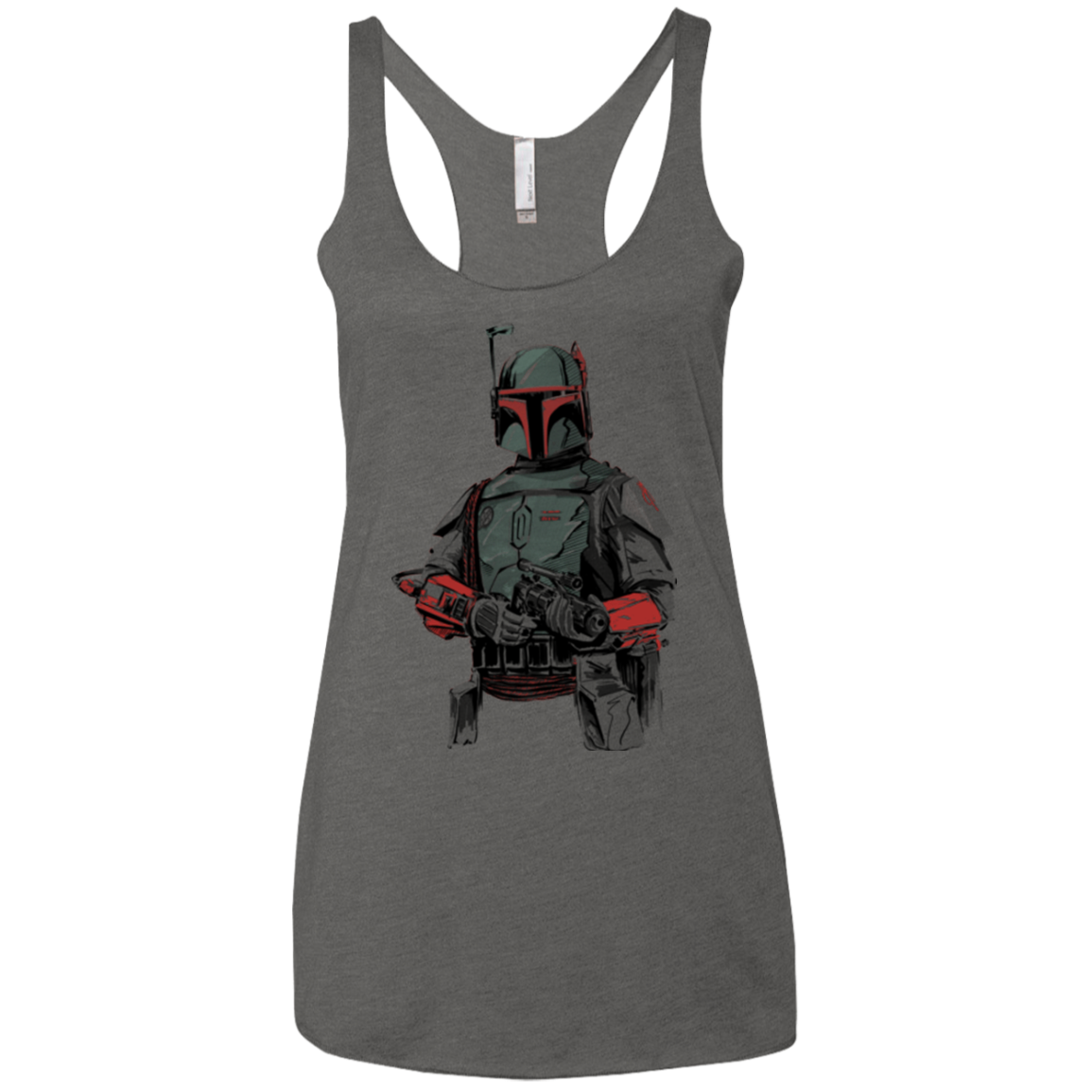 Mandalorian Bounty Hunter Women's Triblend Racerback Tank