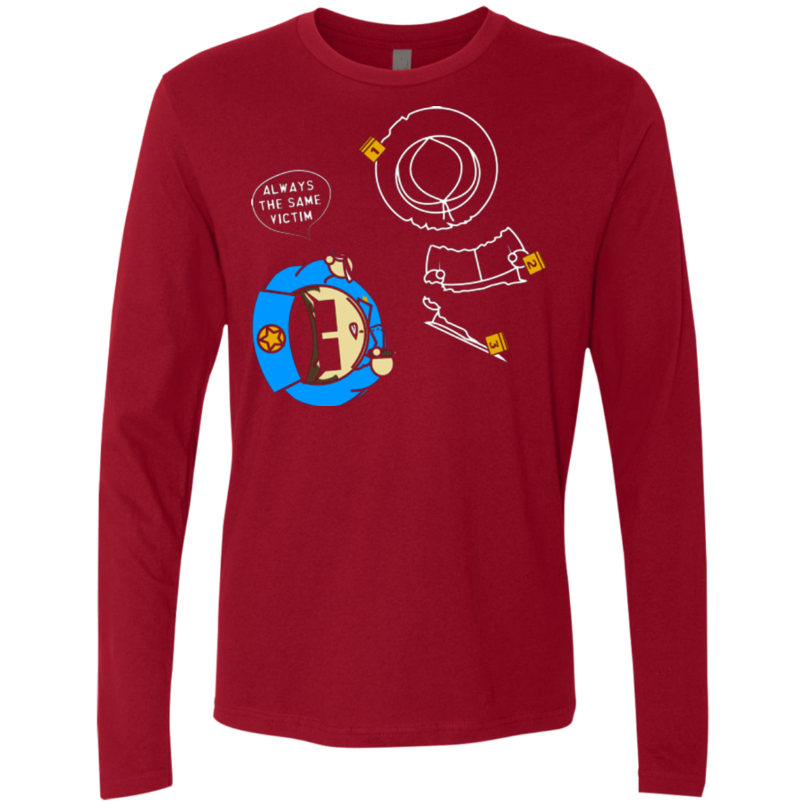 ALWAYS THE SAME VICTIM Men's Premium Long Sleeve