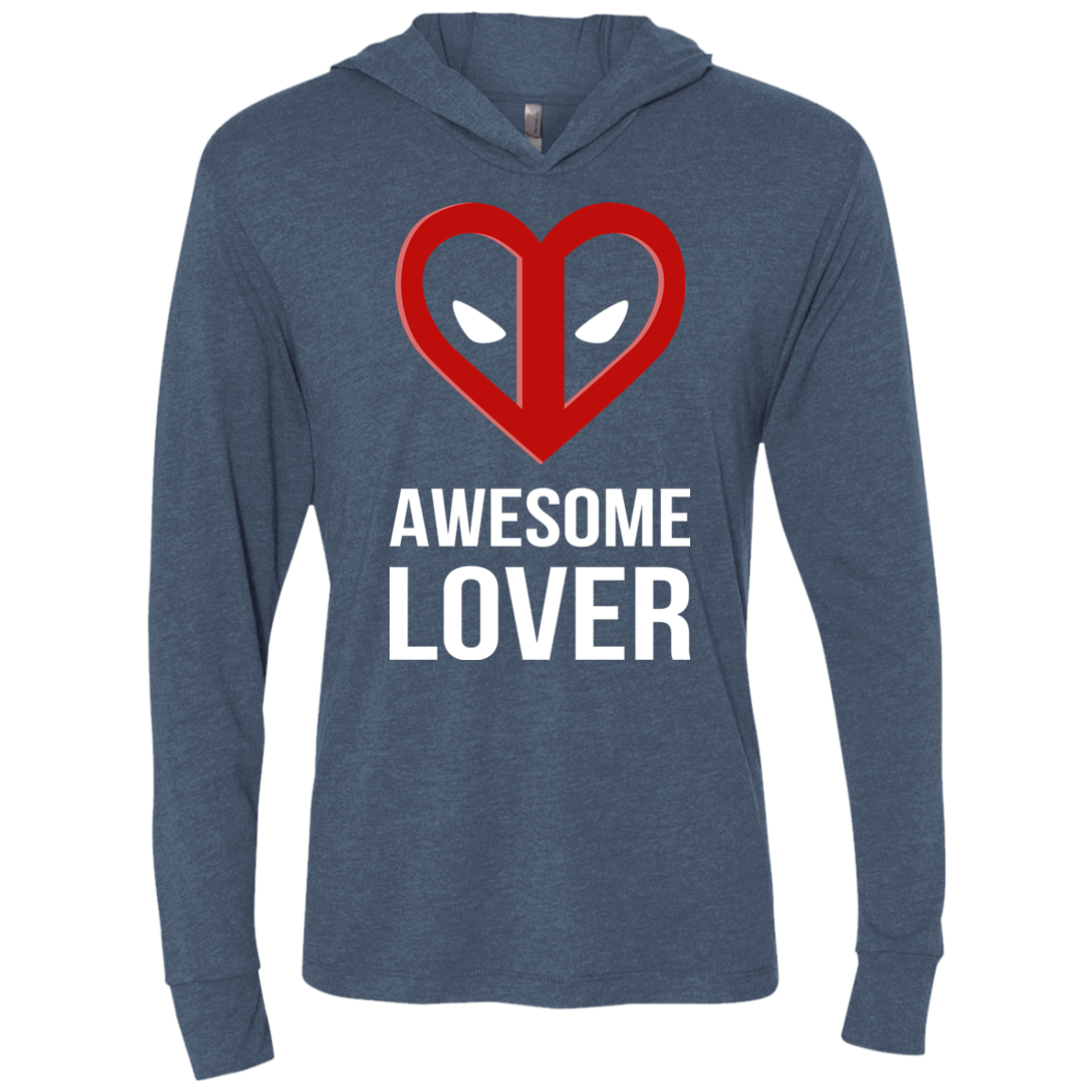 Awesome lover Triblend Long Sleeve Hoodie Tee