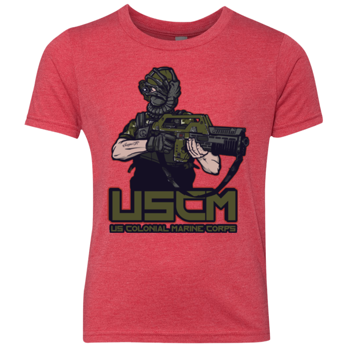 Colonial Facehugger Youth Triblend T-Shirt