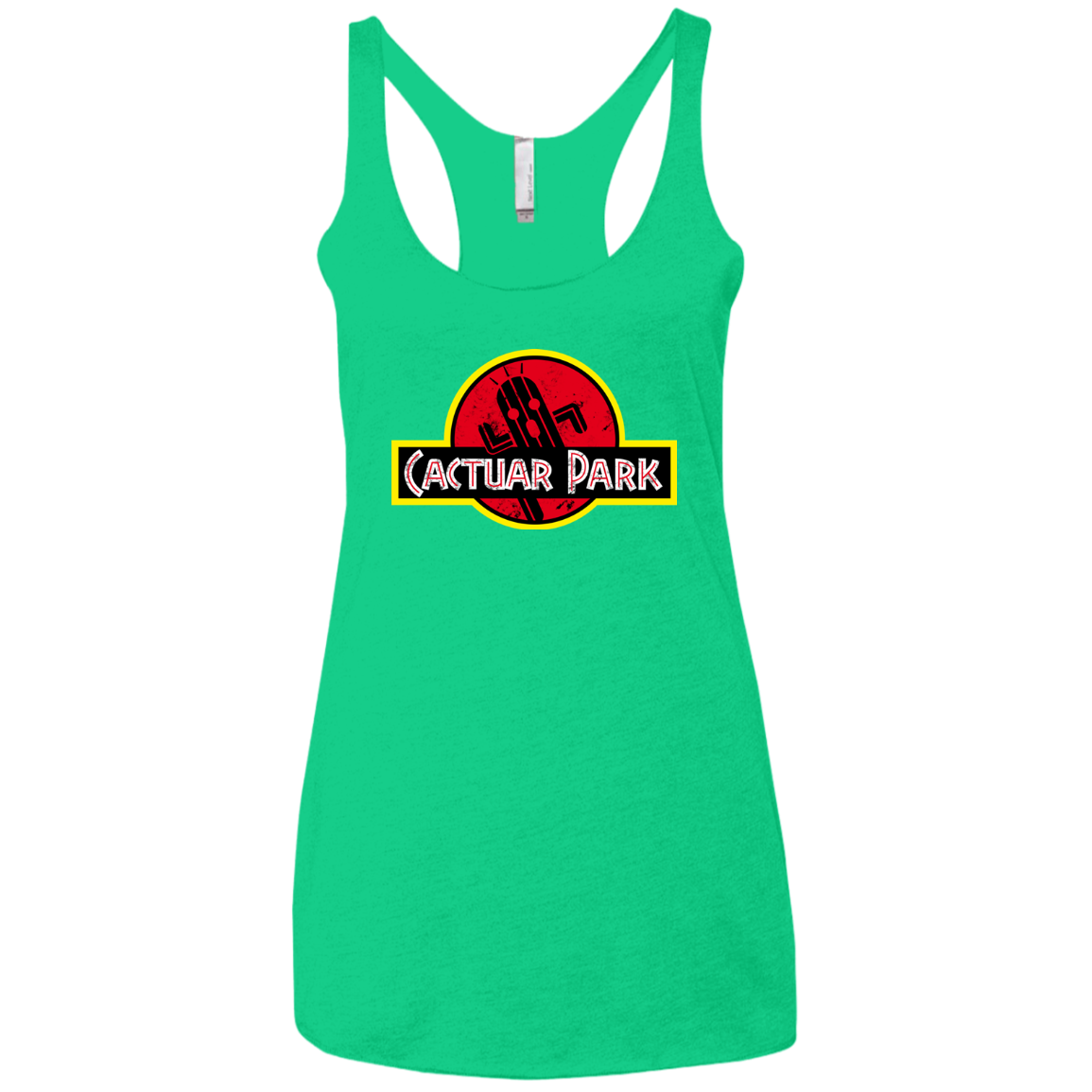 Cactuar Park Women's Triblend Racerback Tank