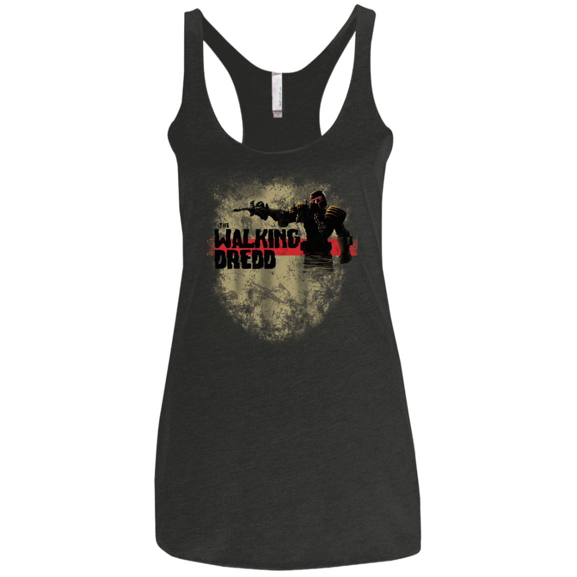 Walking Dredd Women's Triblend Racerback Tank