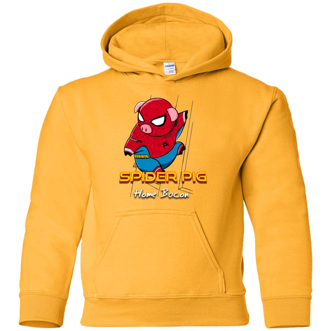 Spider Pig Build Line Youth Hoodie
