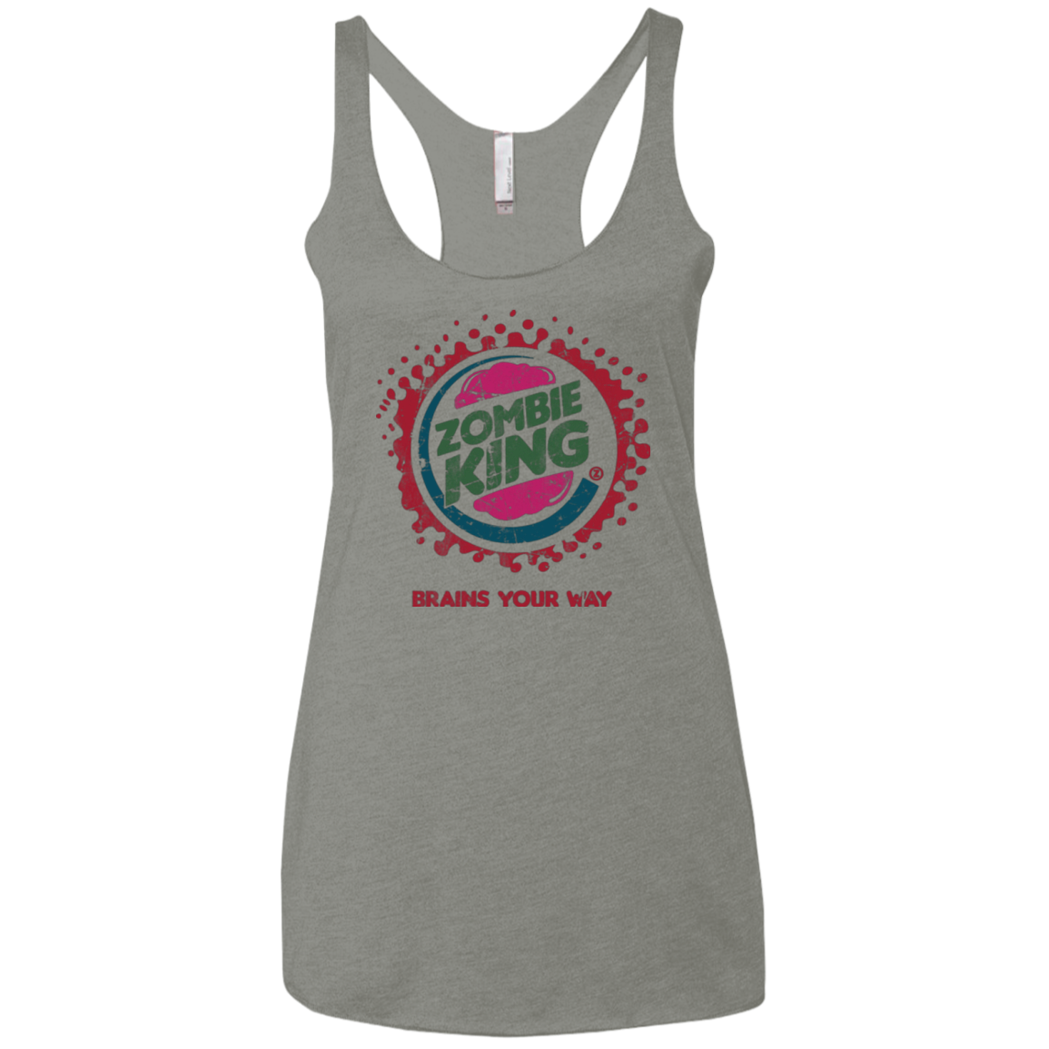 Zombie King Women's Triblend Racerback Tank
