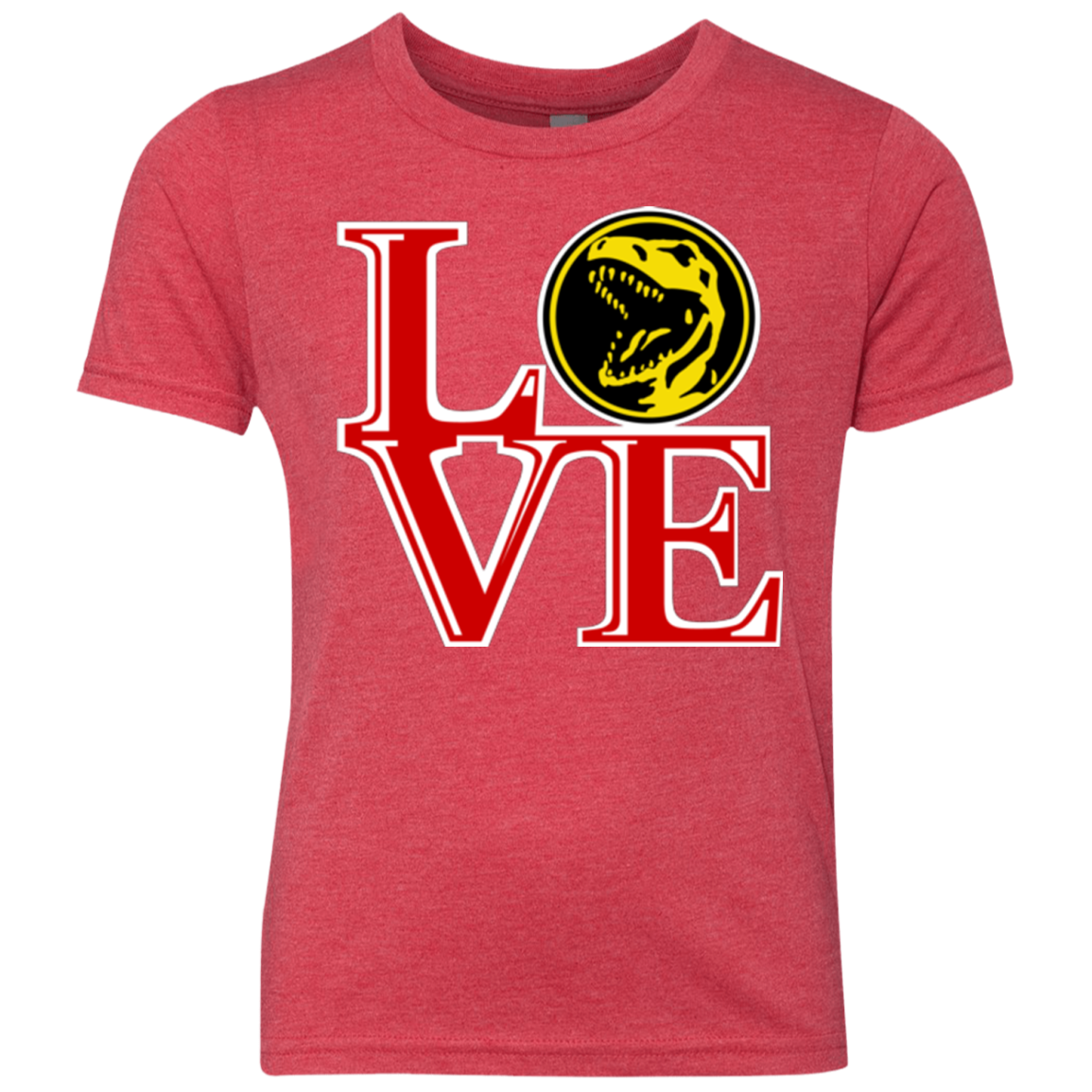 Red Ranger LOVE Youth Triblend T-Shirt