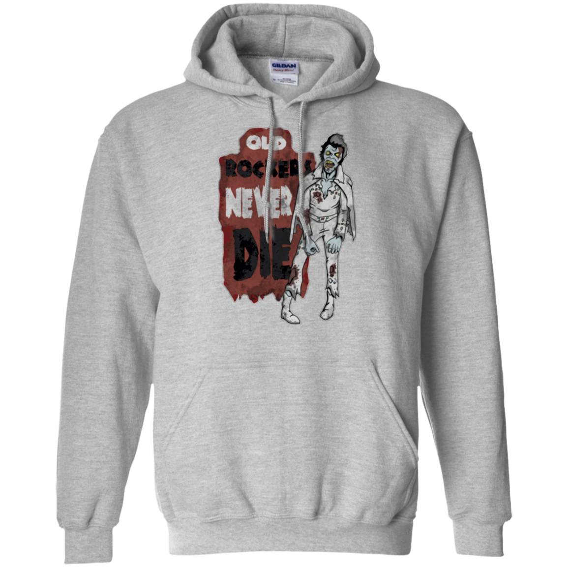 Old Rockers Never Die Pullover Hoodie