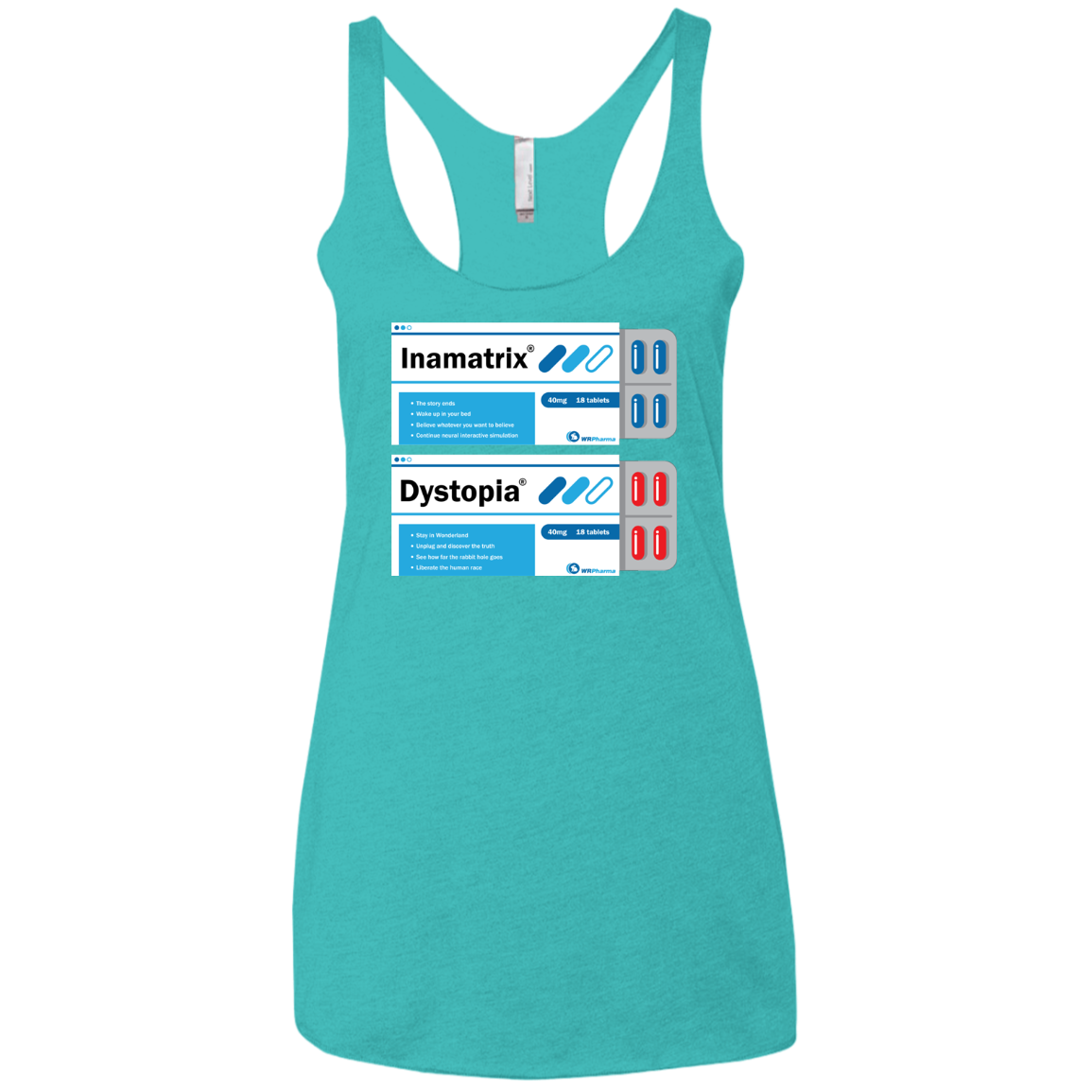 Red or Blue Women's Triblend Racerback Tank