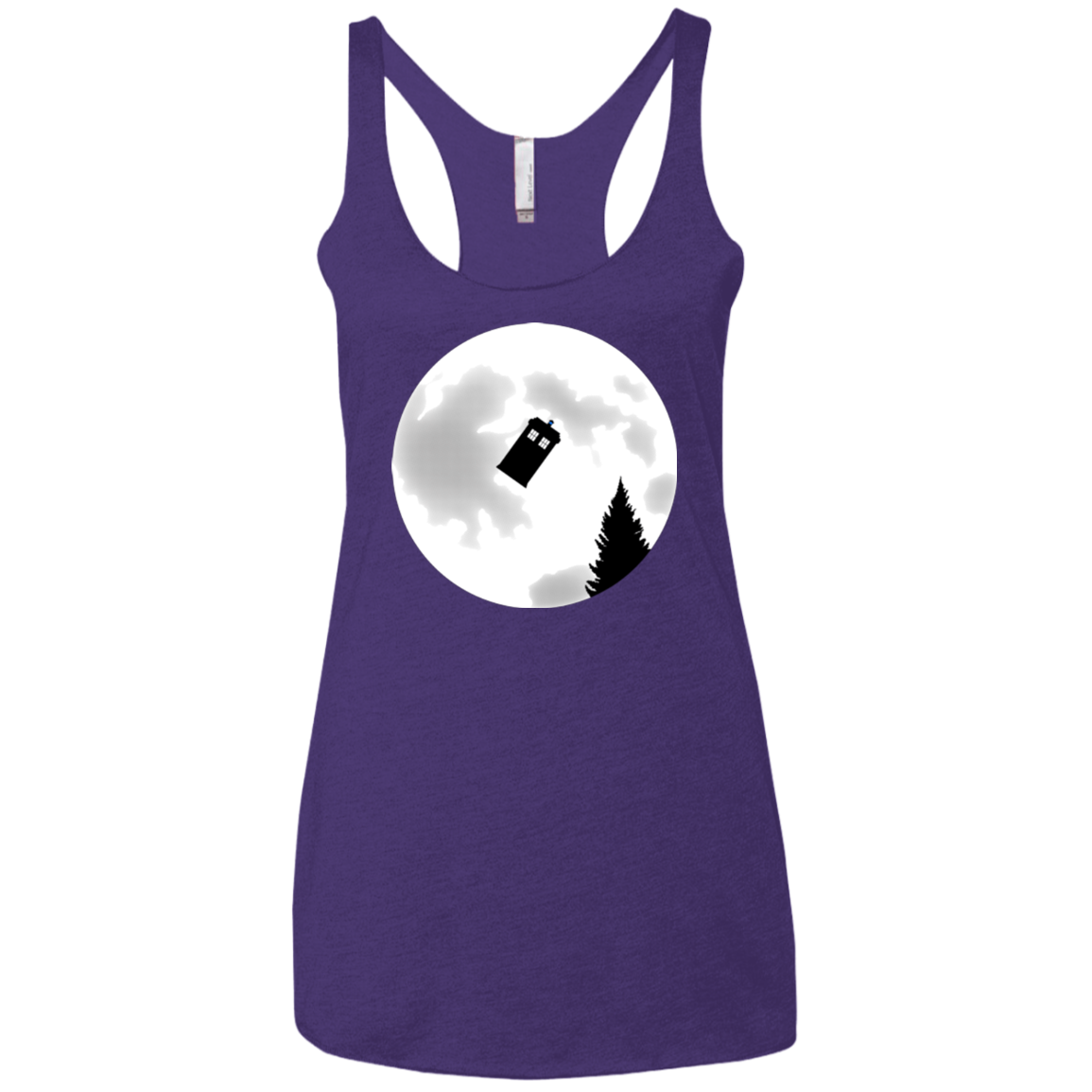 Dr Phone Home Women's Triblend Racerback Tank