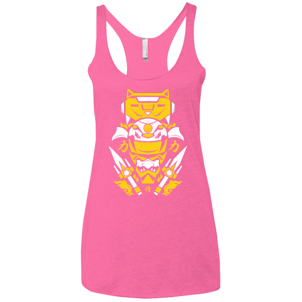 Yellow Ranger Women's Triblend Racerback Tank