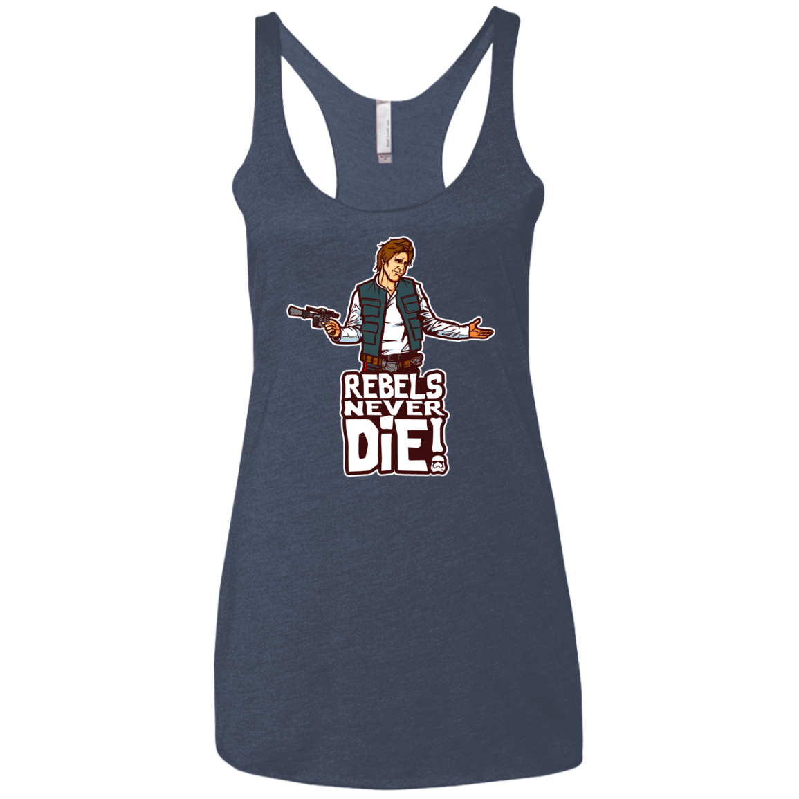 Rebels Never Die Women's Triblend Racerback Tank