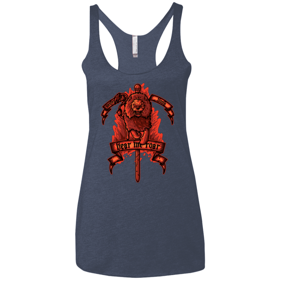HEAR ME ROAR Women's Triblend Racerback Tank