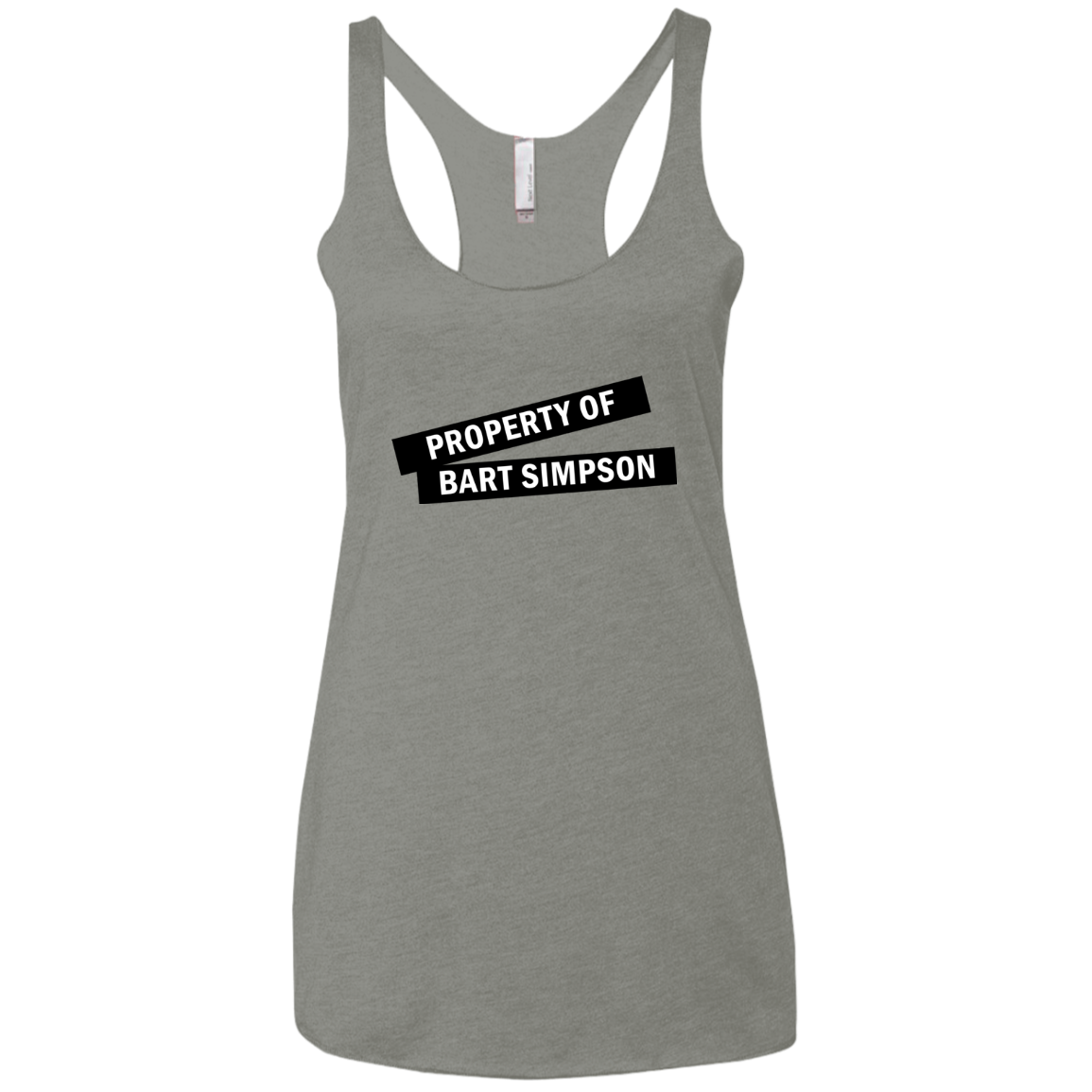Bart Simpson Women's Triblend Racerback Tank