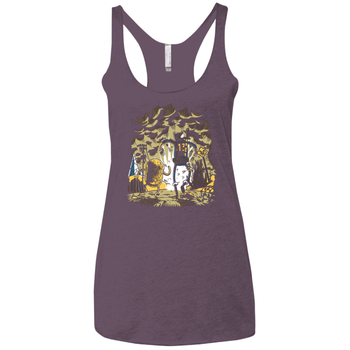wasteland time Women's Triblend Racerback Tank