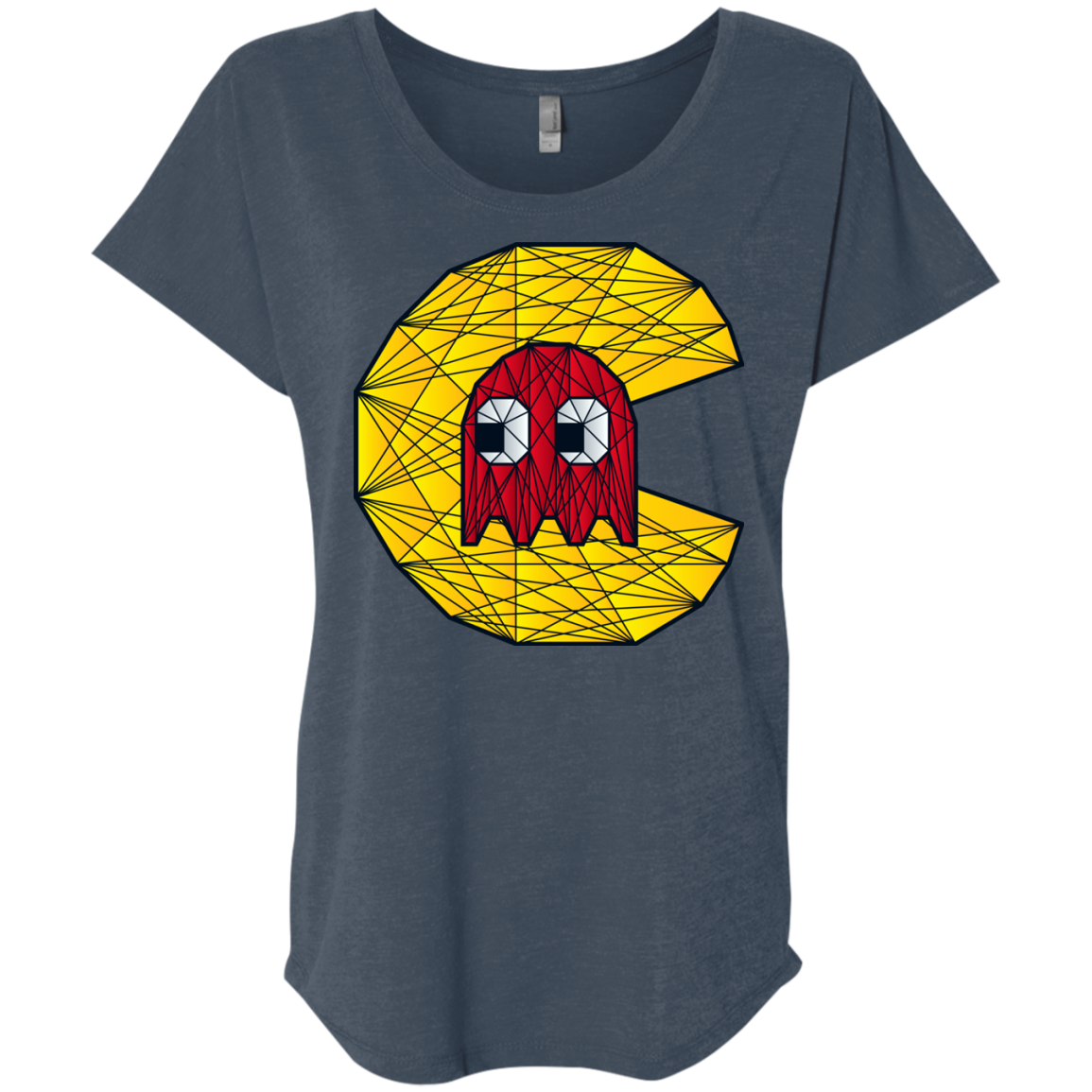 Poly Pac Man Triblend Dolman Sleeve