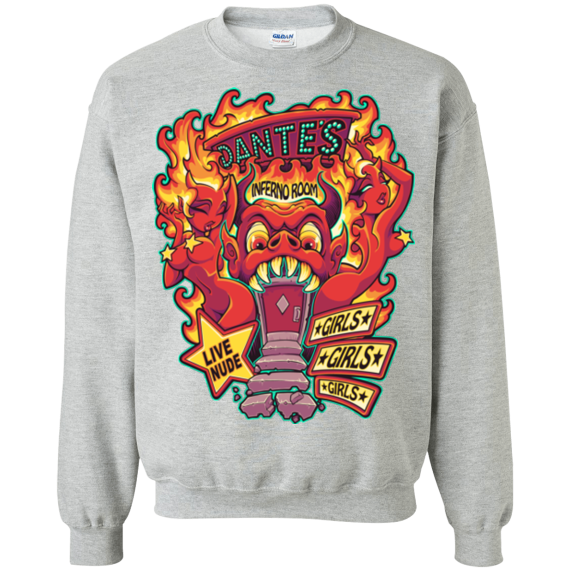 Dantes Inferno Room Crewneck Sweatshirt