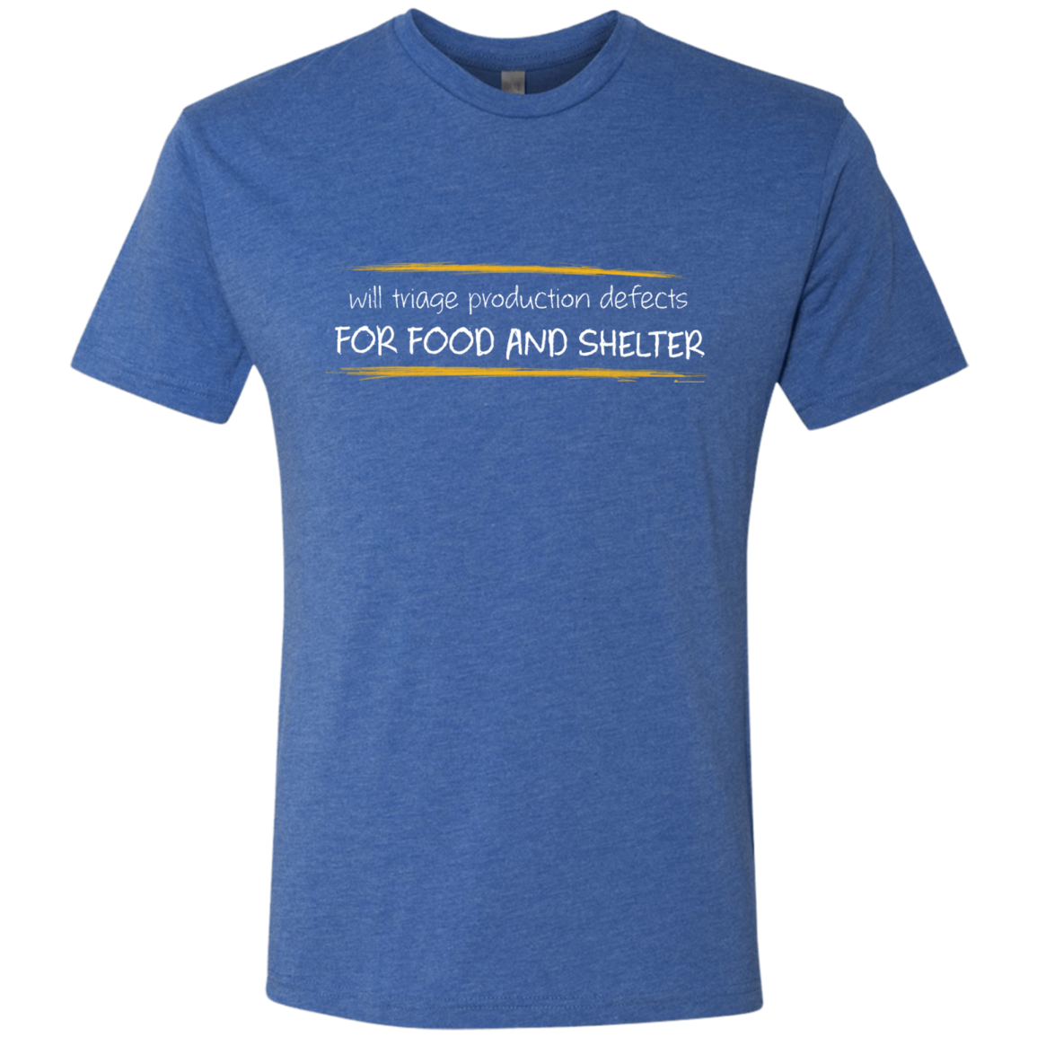 Triaging Defects For Food And Shelter Men's Triblend T-Shirt