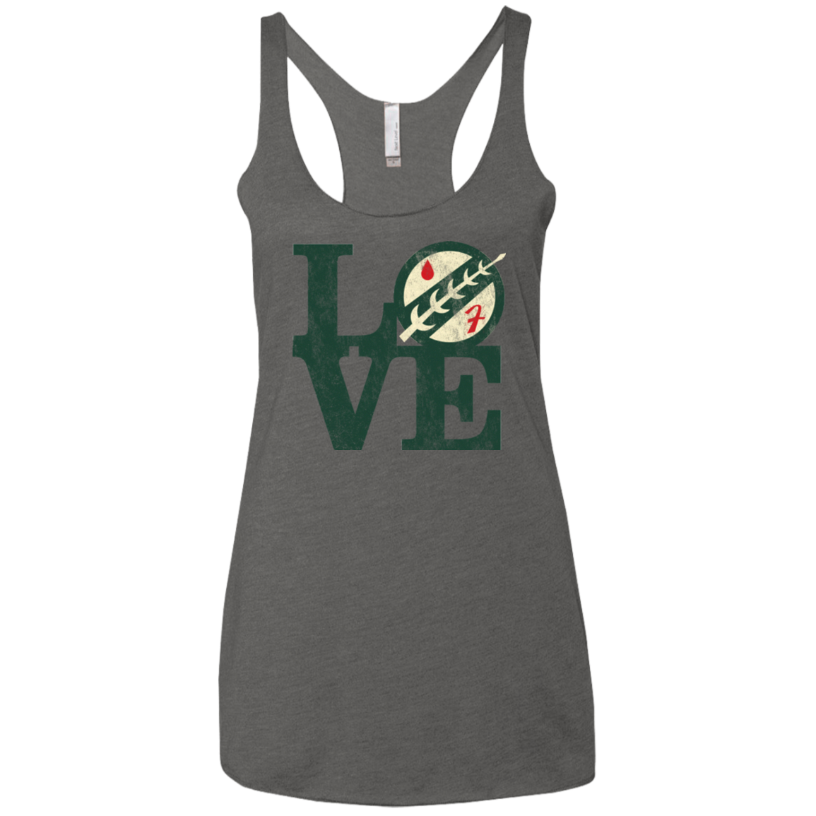 LOVE Boba Women's Triblend Racerback Tank