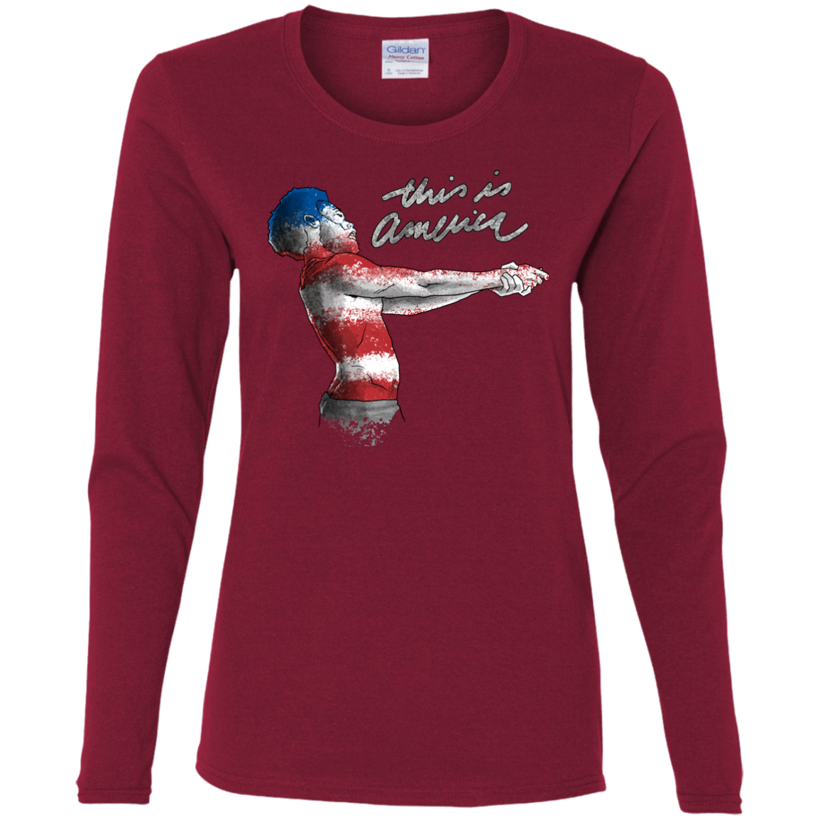 America Women's Long Sleeve T-Shirt