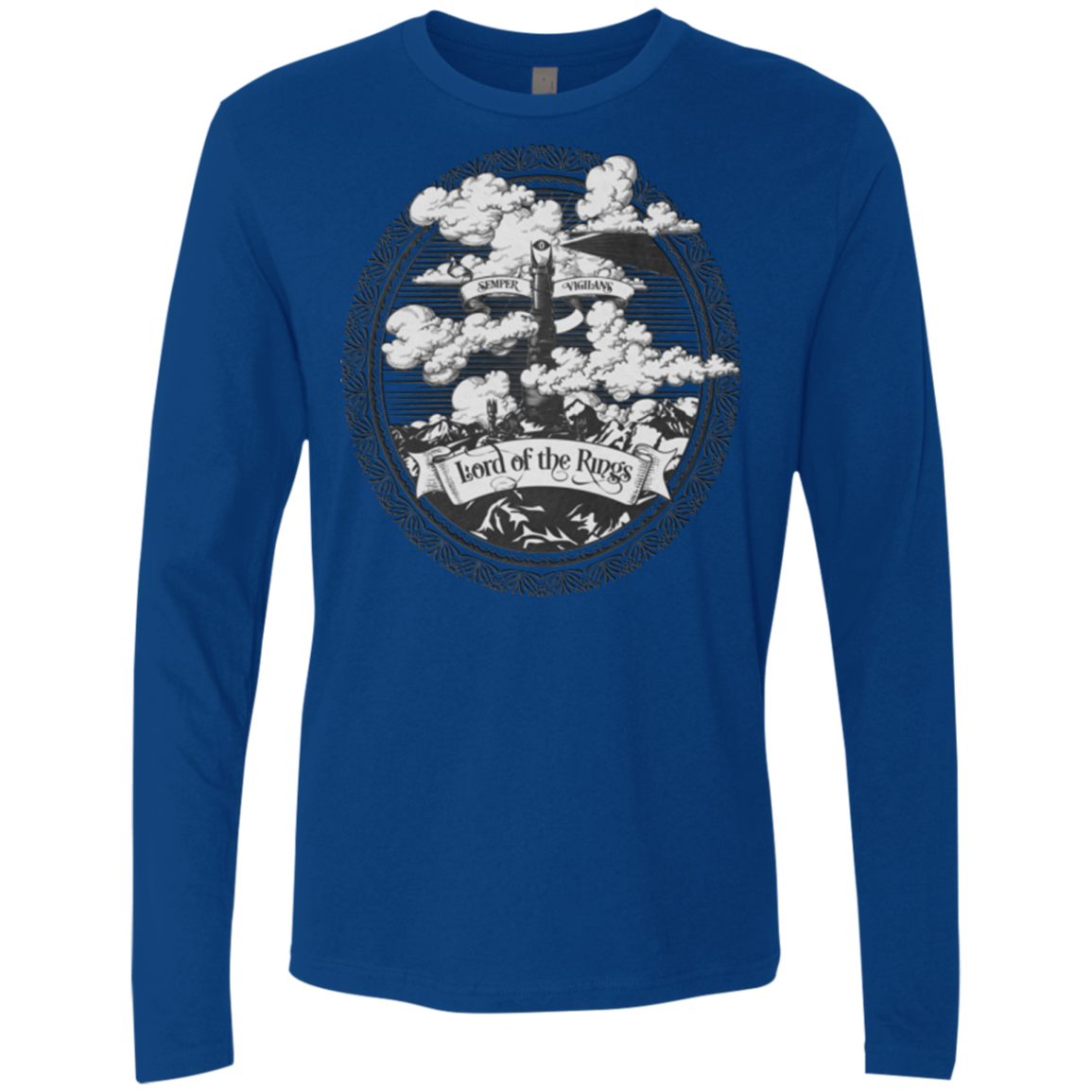 Vintage Mordor Tower Men's Premium Long Sleeve