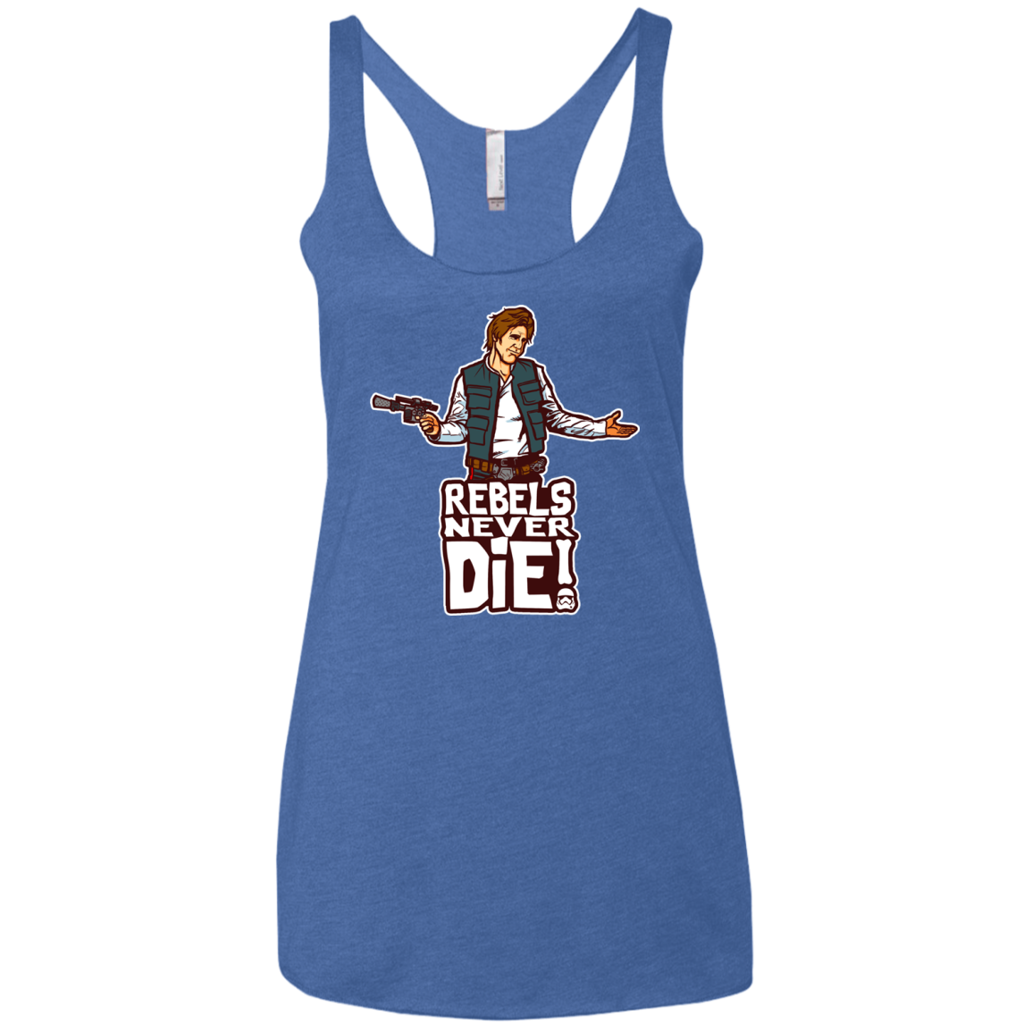 Rebels Never Die Women's Triblend Racerback Tank