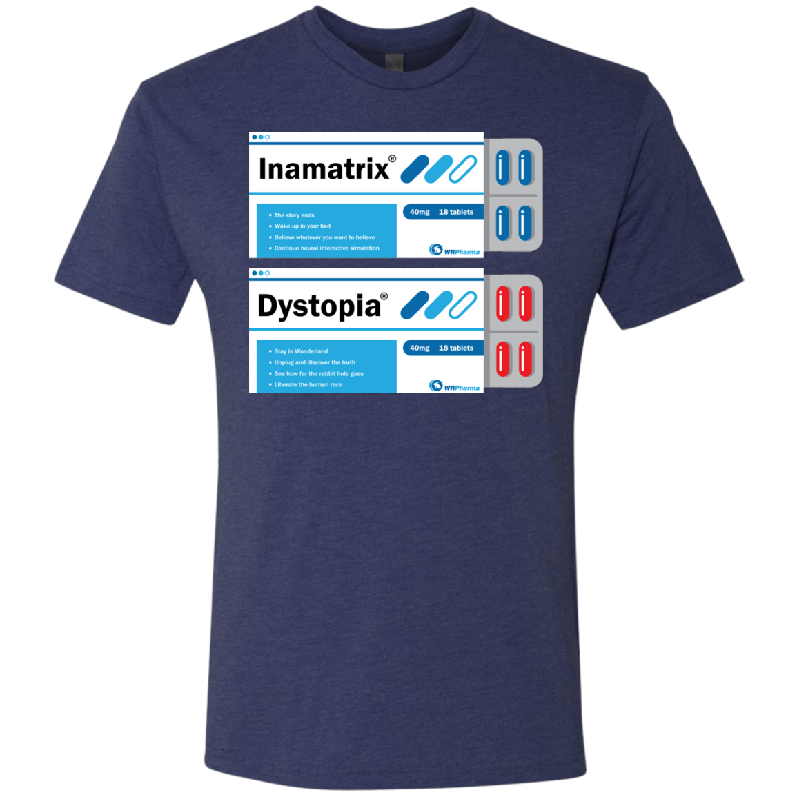 Red or Blue Men's Triblend T-Shirt