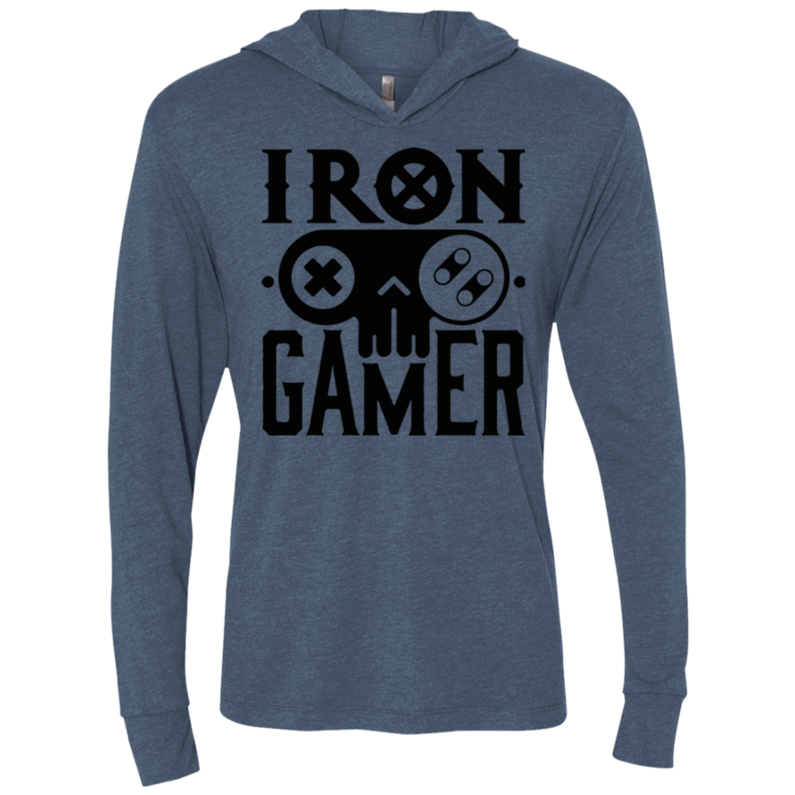 Iron Gamer Triblend Long Sleeve Hoodie Tee