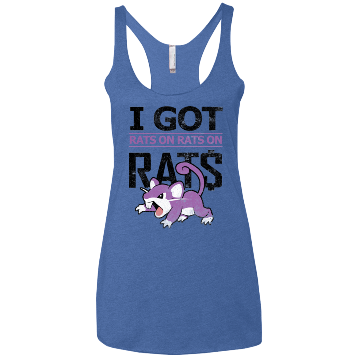 Rats on rats on rats Women's Triblend Racerback Tank