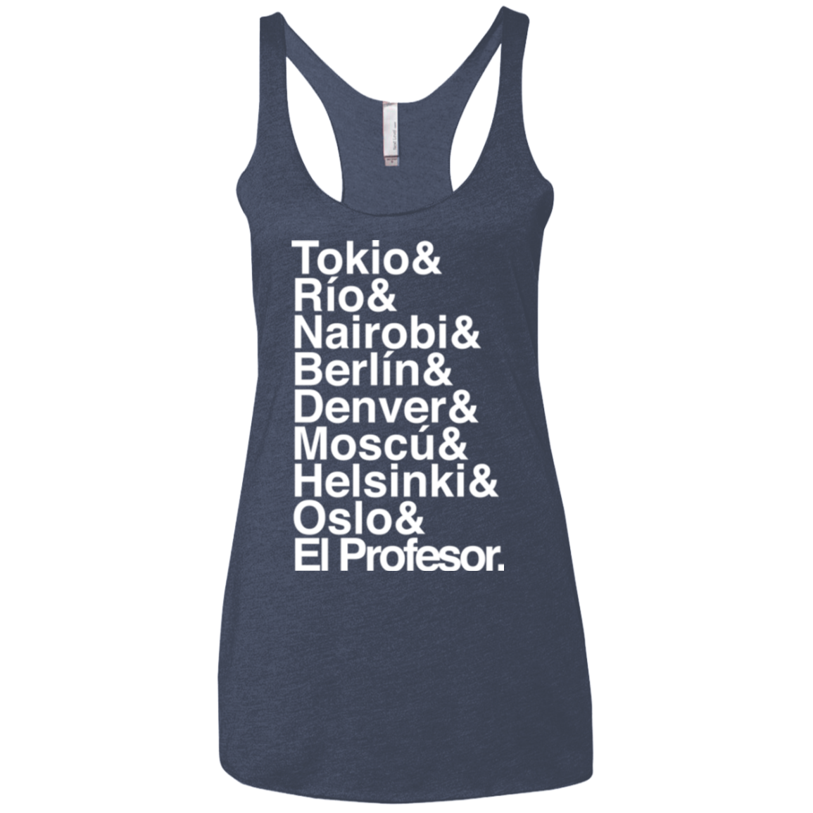 Money Heist Jetset Women's Triblend Racerback Tank
