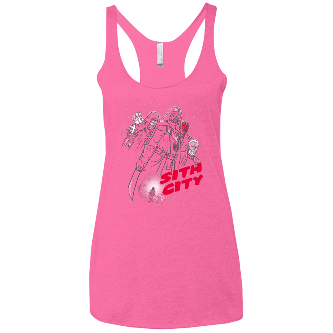 Sith city Women's Triblend Racerback Tank