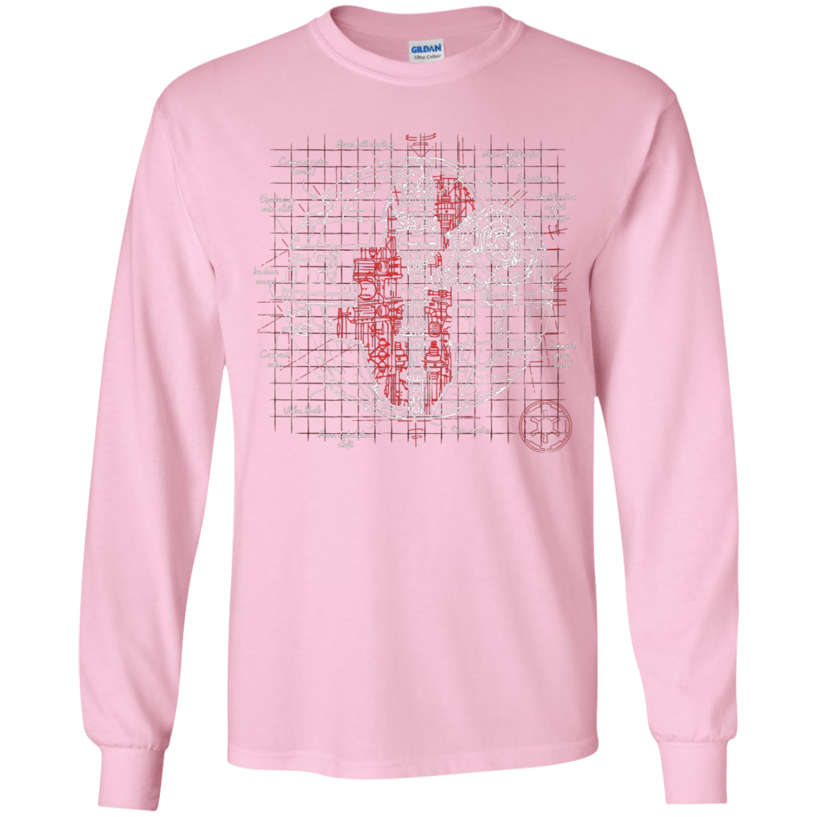 Death Star Plan Youth Long Sleeve T-Shirt