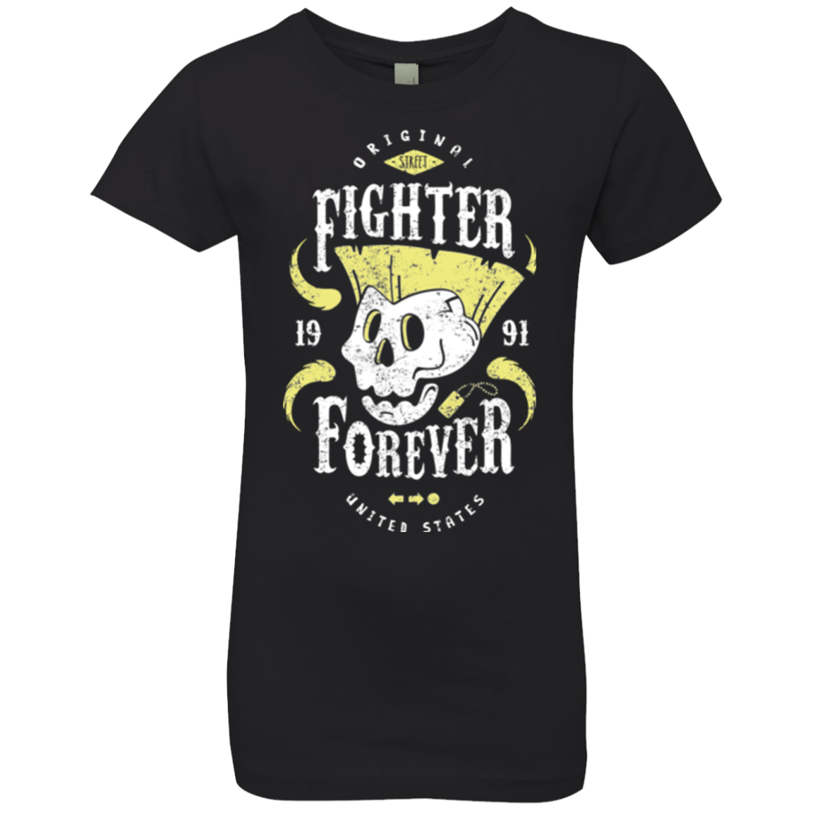 Fighter Forever Guile Girls Premium T-Shirt