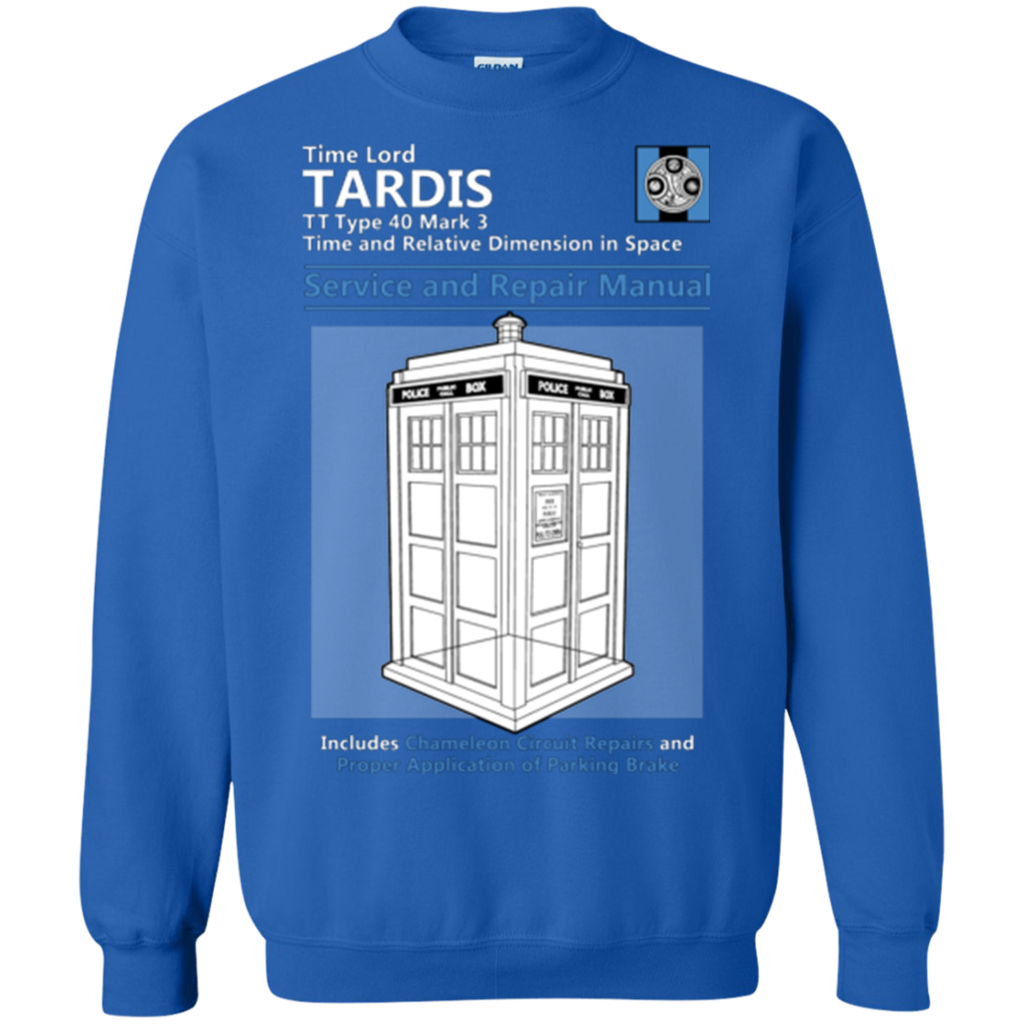 TARDIS SERVICE AND REPAIR MANUAL Crewneck Sweatshirt
