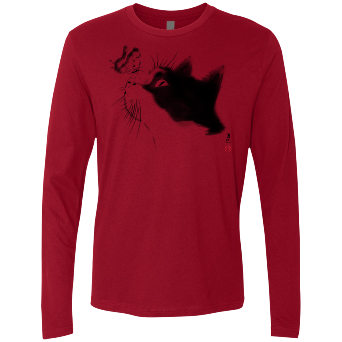 Curious Cat Men's Premium Long Sleeve