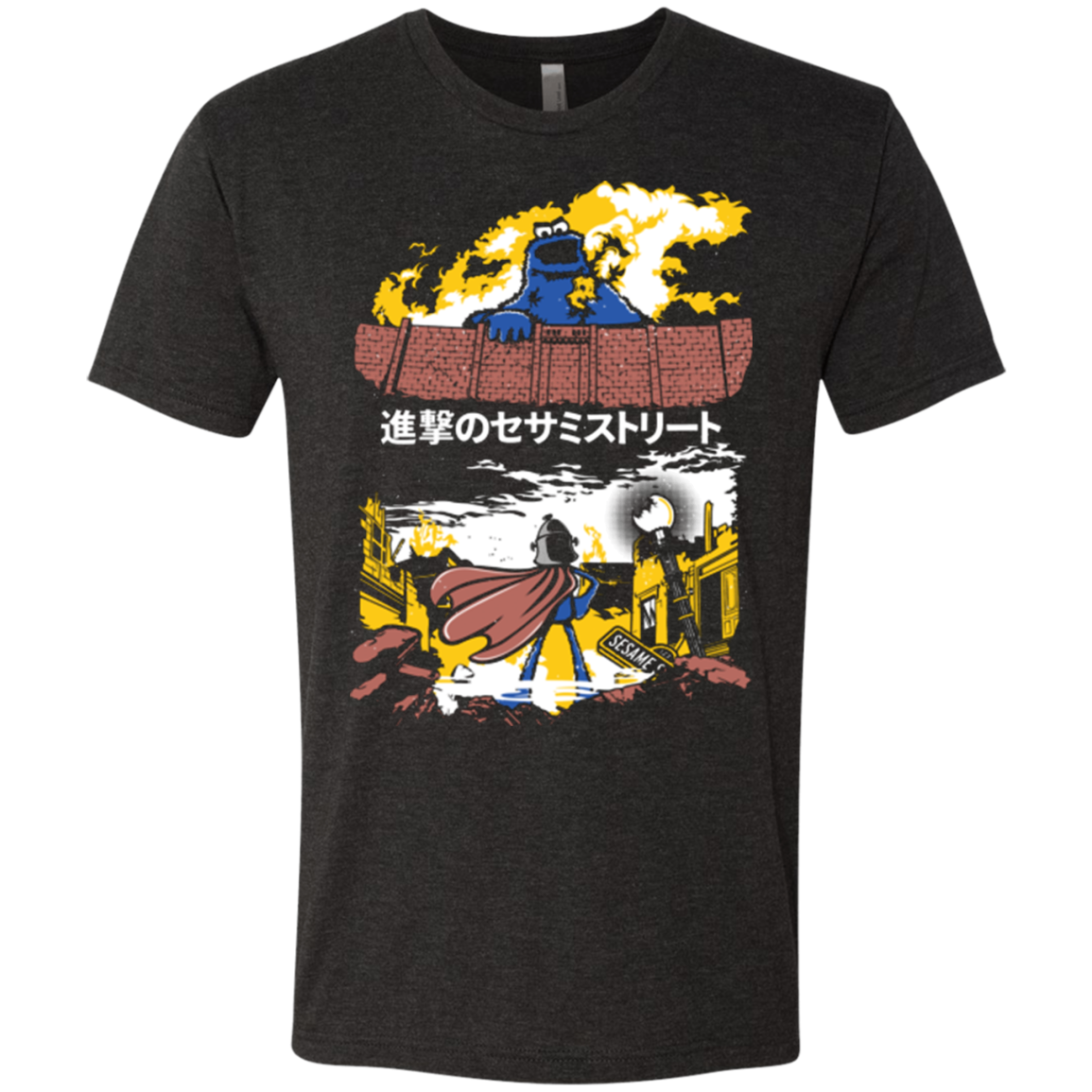 Attack on Sesame Street Men's Triblend T-Shirt