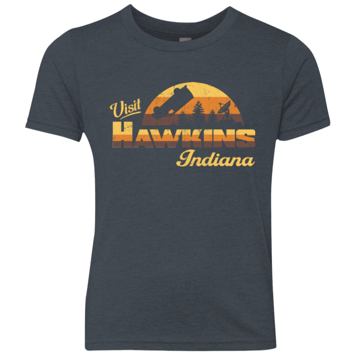 Visit Hawkins Youth Triblend T-Shirt