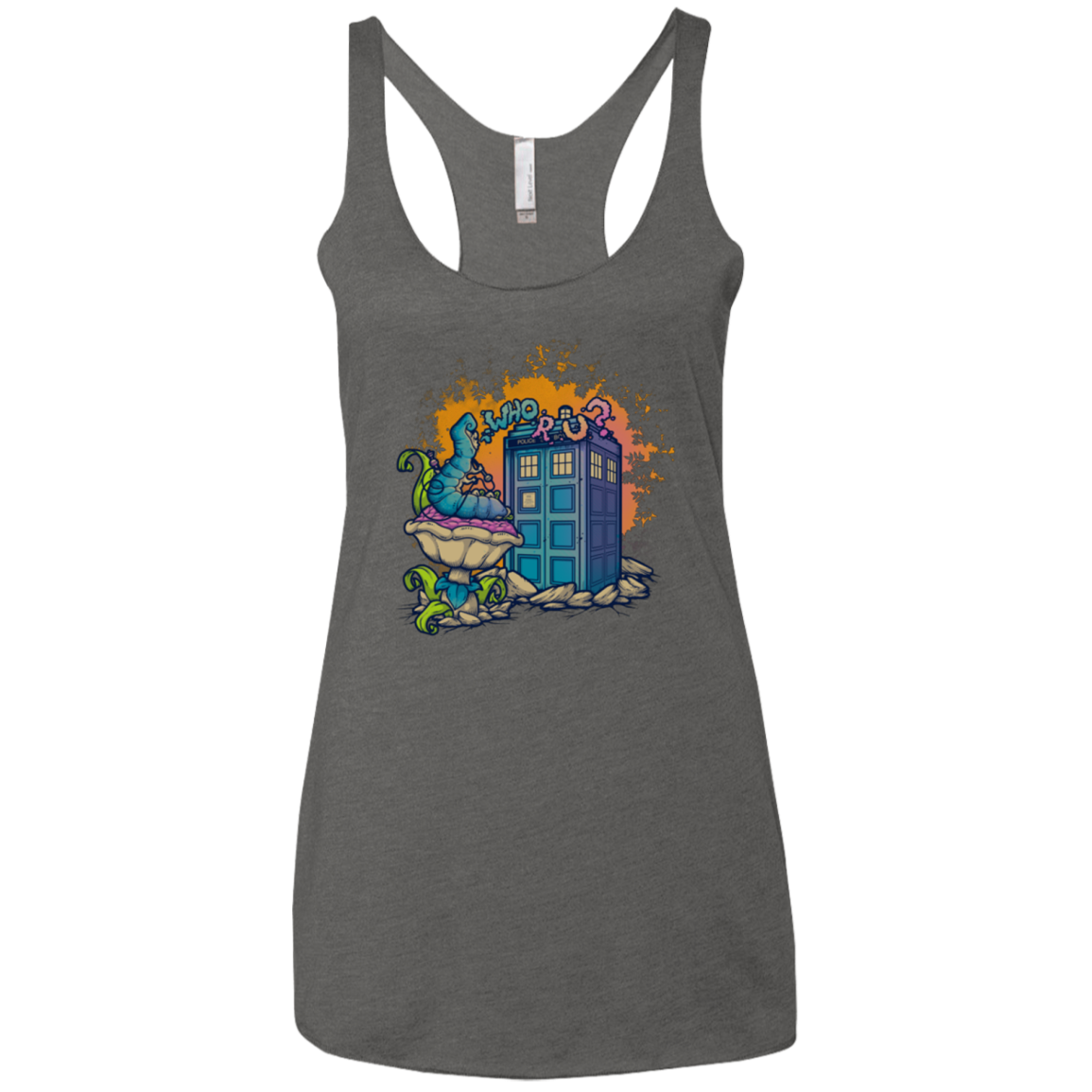 WHO R U 2 Women's Triblend Racerback Tank