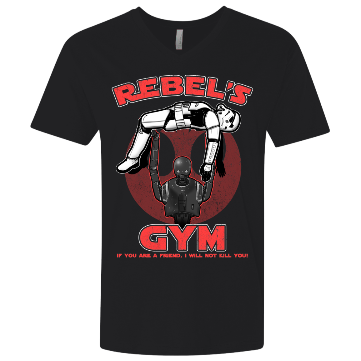 Rebel's Gym Men's Premium V-Neck