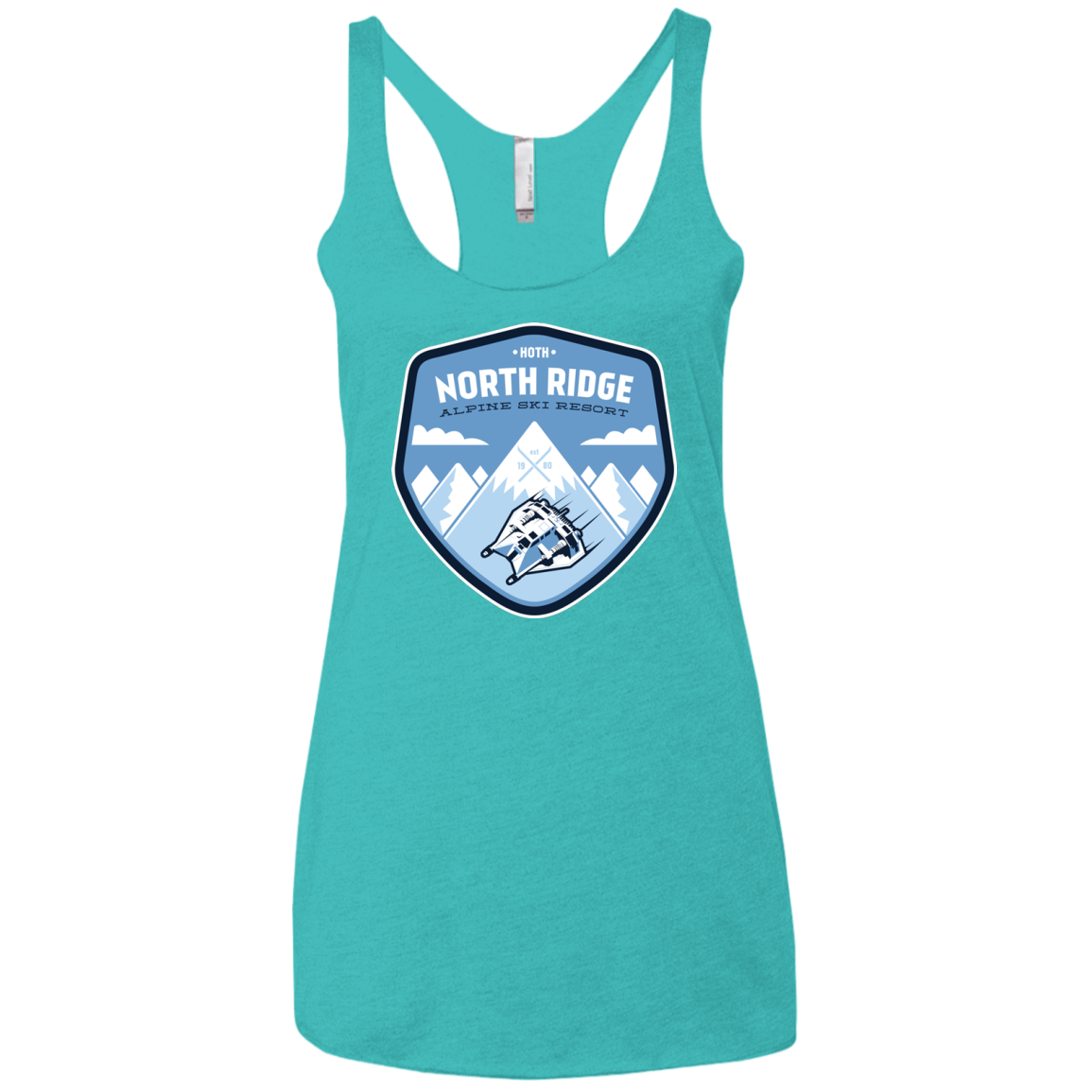 North Ridge Ski Resort Women's Triblend Racerback Tank