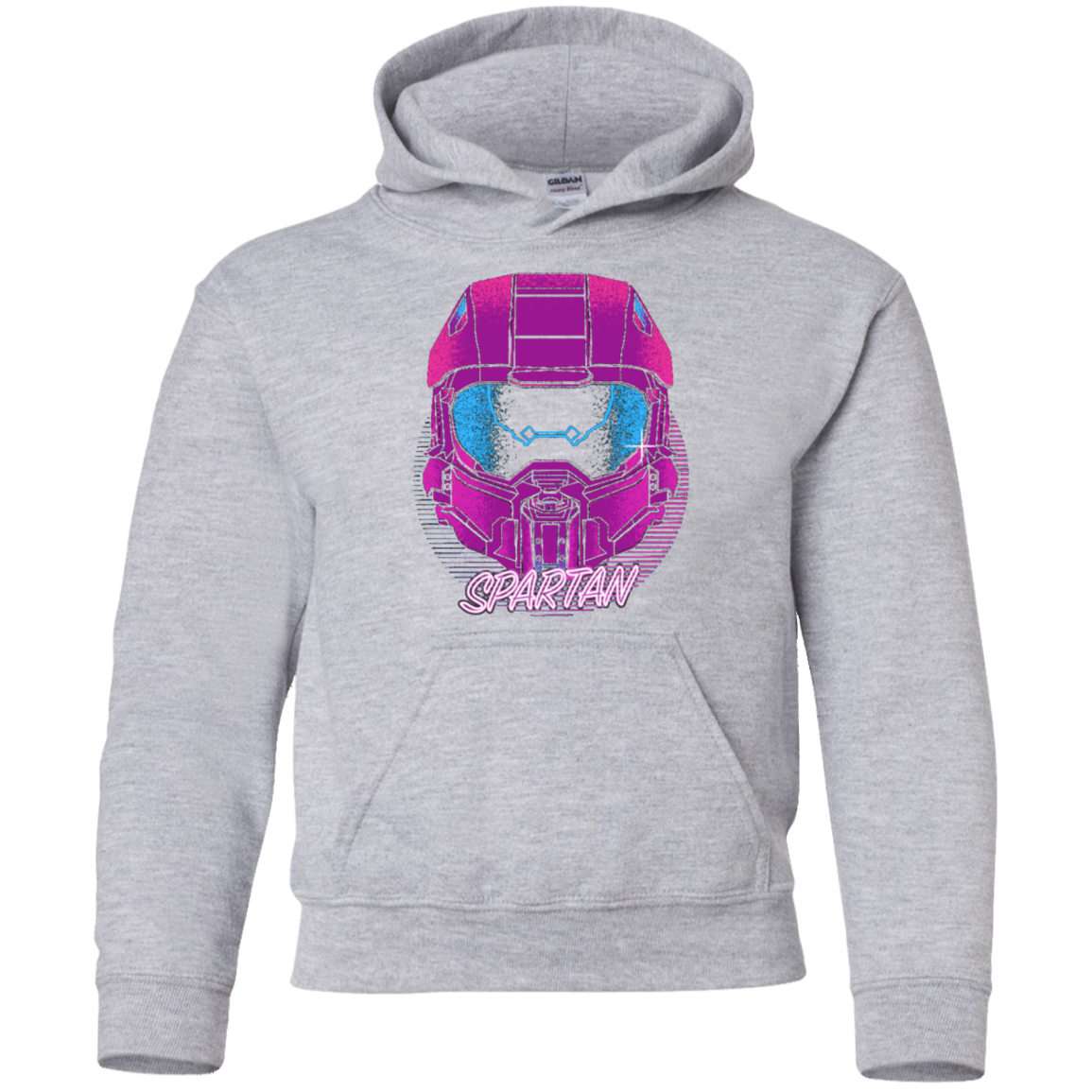 Spartan Helmet 80's Youth Hoodie