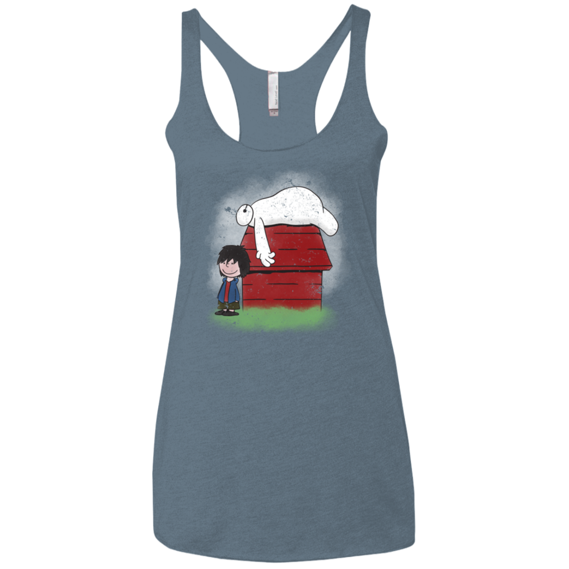 Big Peanut 6 Women's Triblend Racerback Tank