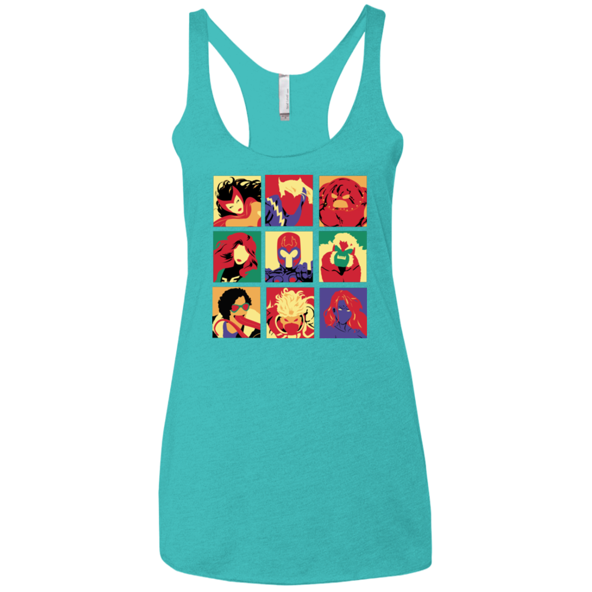 X villains pop Women's Triblend Racerback Tank