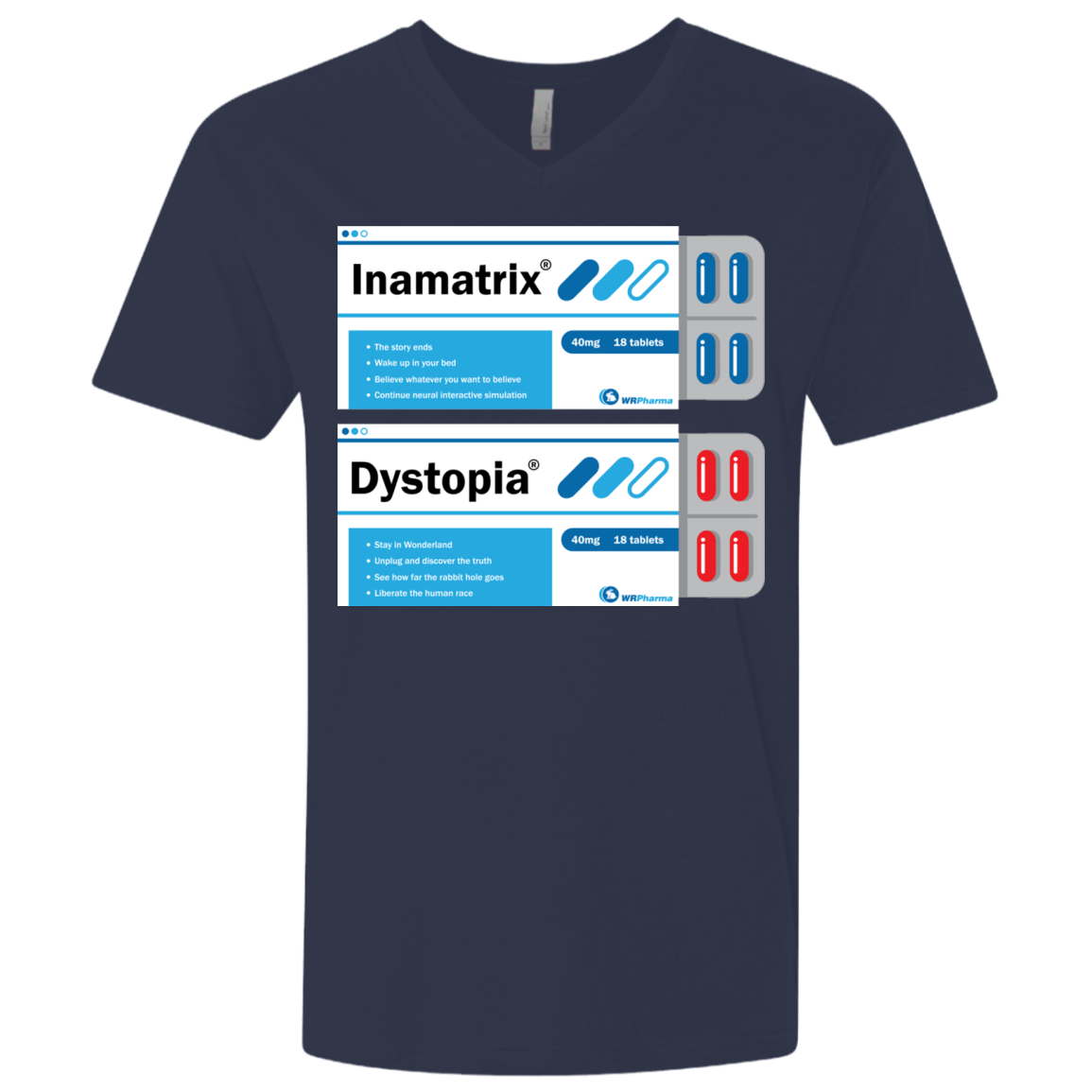 Red or Blue Men's Premium V-Neck